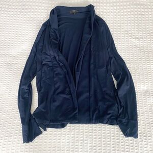 J.Crew 365 Stretch Shawl Cardigan Sweater navy size Small